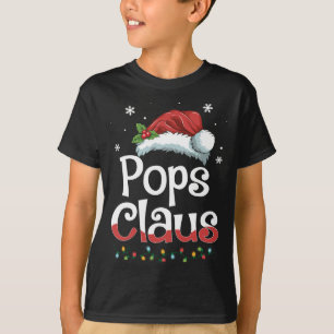 Pops Claus Santa Funny Christmas Pajama Matching F T-Shirt