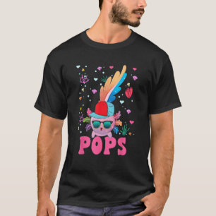 Pops Cute Axolotl Sunglasses Wearing Cap Costume F T-Shirt