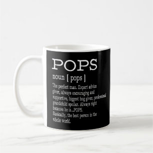 Pops Definition Grandpa Father's Day Gifts - Men  Coffee Mug