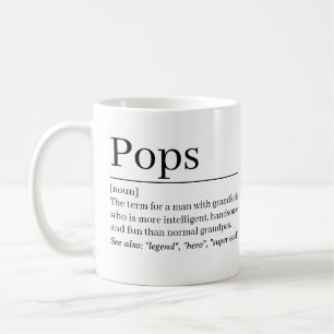 Pops Definition Mug •Personalised Grandpa Gift