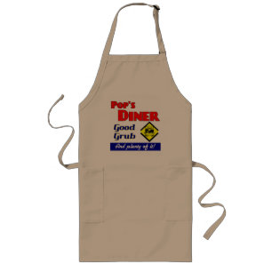 Pops Diner Retro Kitchen Saying Apron