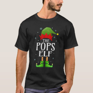 Pops Elf Xmas Matching Family Group Christmas Gran T-Shirt