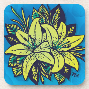 Pop's Lilies Coaster