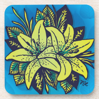 Pop's Lilies Coaster
