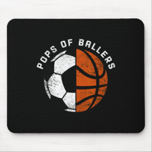 Pops Of Llers Funny Soccer Sketll Pops Mouse Pad