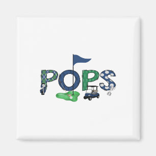 Pops Of The Birthday Boy Hole In One Golf Sport Ma Magnet