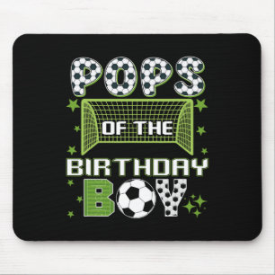 Pops Of The Birthday Boy Soccer Group Family Match Mouse Pad