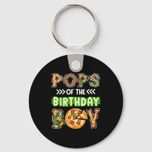 Pops of the boy birthday boy pizza lover party key ring