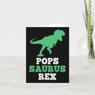 Pops-saurus Rex Dino Dinosaur Popssaurus Funny Card