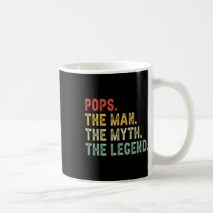 Pops The Man The Myth The Legend Fathers Day Gift Coffee Mug