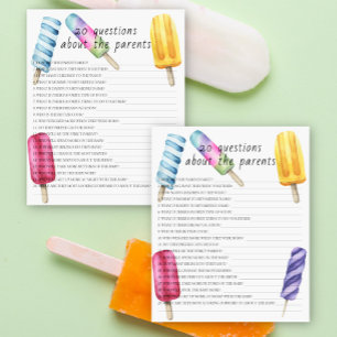 Popsicle - 20 questions about the Parents