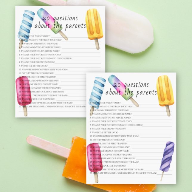 Popsicle - 20 questions about the Parents (Creator Uploaded)