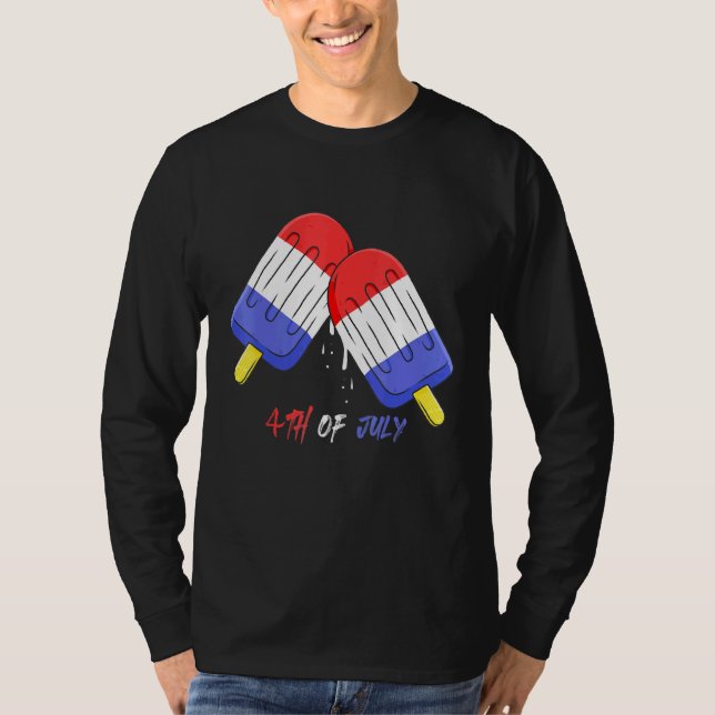 Popsicle 4th Of July T-Shirt (Front)