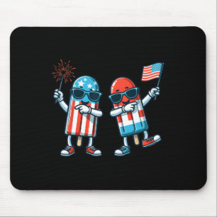 Popsicle American Flag 4th Of July Patriotic Summe Mouse Pad