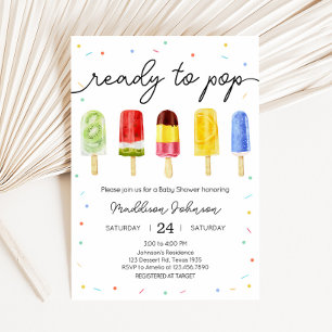 Popsicle Baby Shower  Invitation