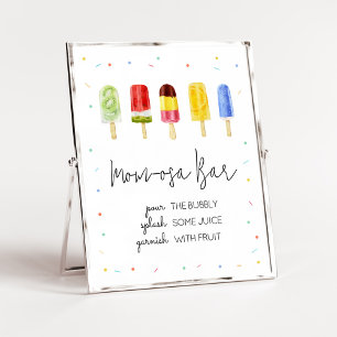 Popsicle Baby Shower Mum Osa Bar Poster