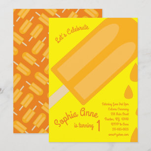 Popsicle Birthday Party Invitation