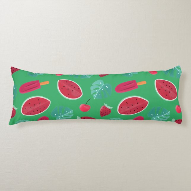 Popsicle, Cherry, Strawberry & Watermelon Body Cushion (Front)