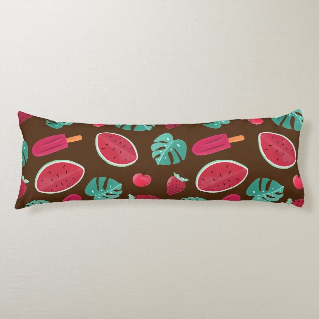 Popsicle, Cherry, Strawberry & Watermelon Body Cushion (Front)