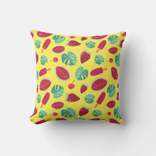 Popsicle, Cherry, Strawberry & Watermelon Cushion