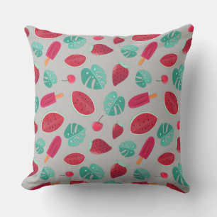 Popsicle, Cherry, Strawberry & Watermelon Cushion