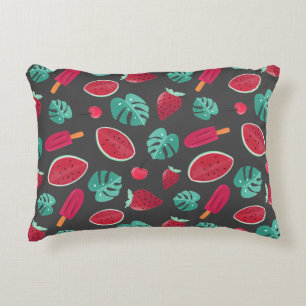 Popsicle, Cherry, Strawberry & Watermelon Decorative Cushion