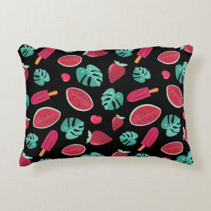 Popsicle, Cherry, Strawberry & Watermelon Decorative Cushion