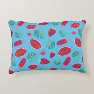 Popsicle, Cherry, Strawberry & Watermelon Decorative Cushion