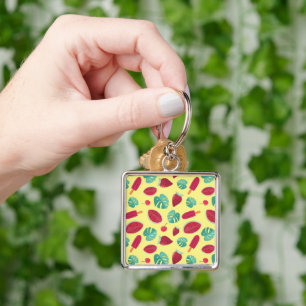 Popsicle, Cherry, Strawberry & Watermelon Leaves Key Ring