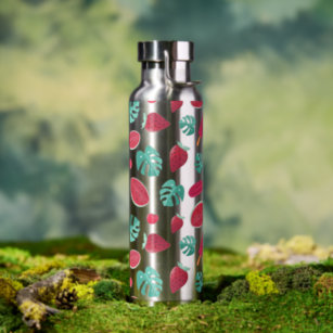 Popsicle, Cherry, Strawberry & Watermelon Leaves Water Bottle