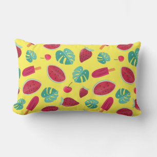 Popsicle, Cherry, Strawberry & Watermelon Lumbar Cushion