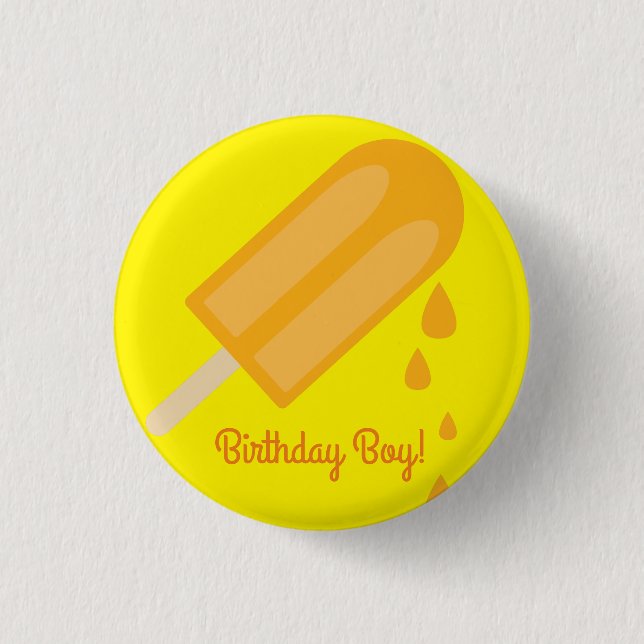 Popsicle Cute Summer Kid's Birthday Party 3 Cm Round Badge (Front)