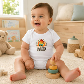Popsicle Dreamer Retro Baby Bodysuit