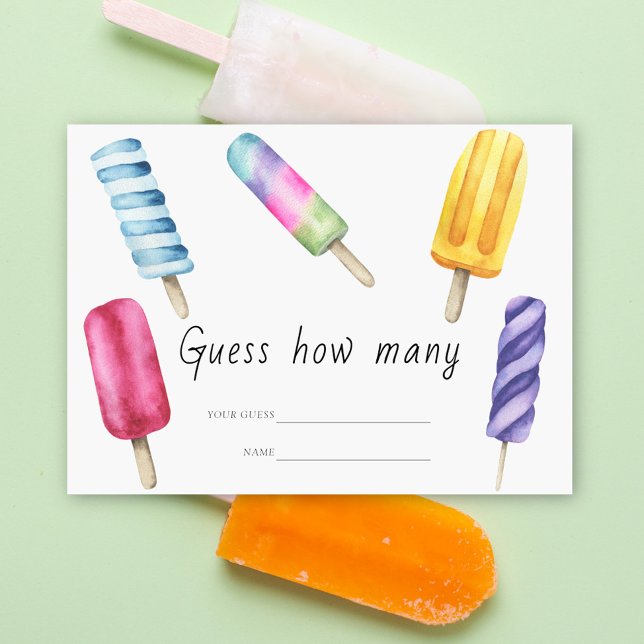 Popsicle - Guess how many game Enclosure Card (Creator Uploaded)