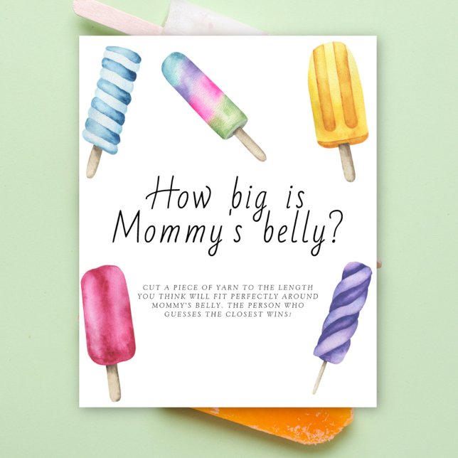 Popsicle - how big is mummy's belly game  poster (Creator Uploaded)