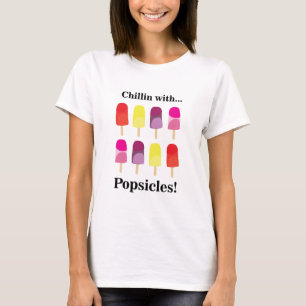 Popsicle Ice Cream Colourful Summer T-Shirt