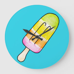 Popsicle Large Clock