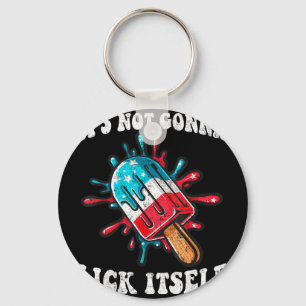 Popsicle not gonna lick funny 4th july patrioticPo Key Ring