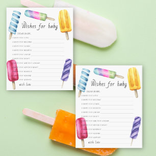 Popsicle - Party game   wishes for baby game