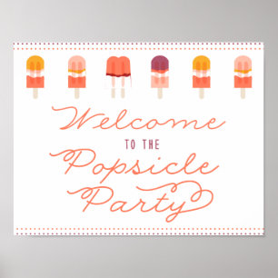 Popsicle Party Welcome Door Sign
