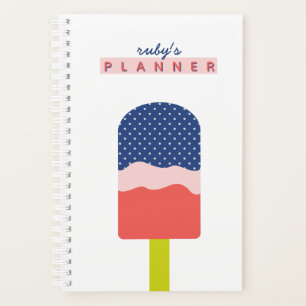 Popsicle Personalised Script Name Calendar Planner