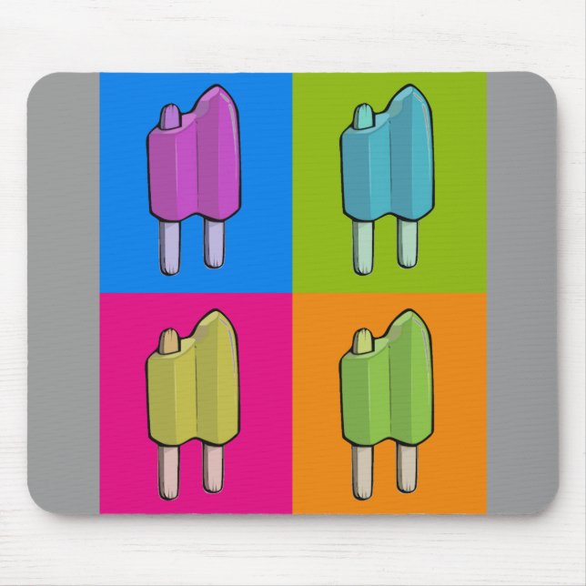 Popsicle Pop Art Mouse Pad (Front)