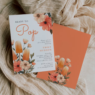 Popsicle Ready to Pop Baby Shower Invitation