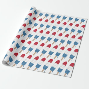 Popsicle Rocket Wrapping Paper