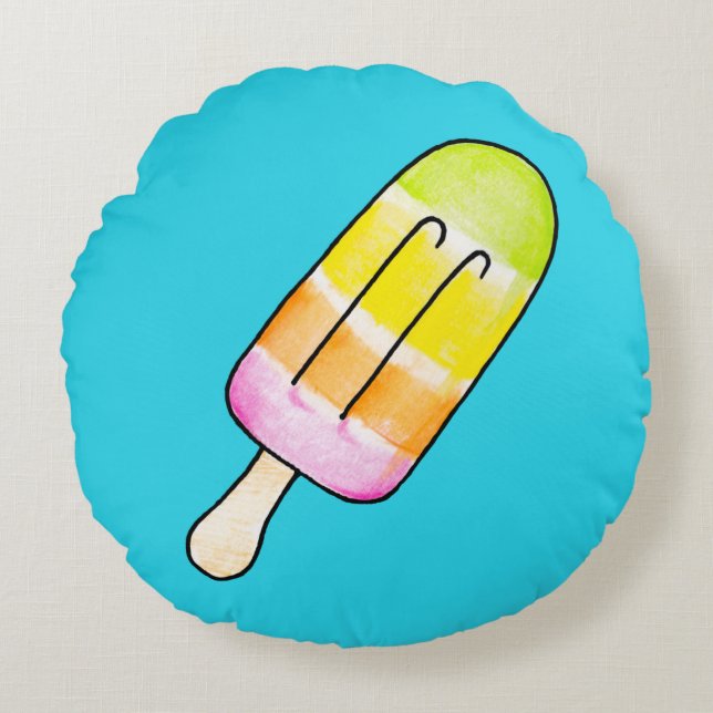 Popsicle Round Cushion (Front)
