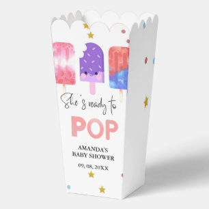 Popsicle She is ready to pop Baby Shower Favour Box