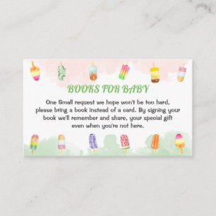 Popsicle She's Ready To Pop Books for Baby Enclosure Card