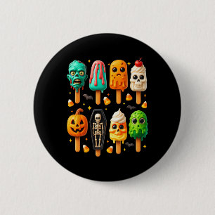 Popsicle Summer Spooky Halloween Ice Cream Summer- 6 Cm Round Badge