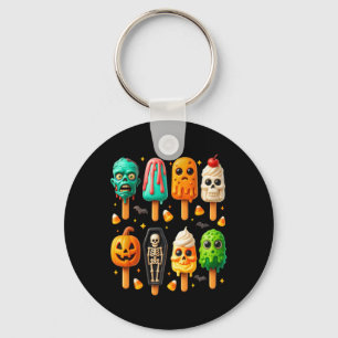 Popsicle Summer Spooky Halloween Ice Cream Summer- Key Ring