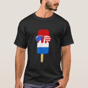 Popsicle USA America Funny Patriotic July 4th T-Shirt